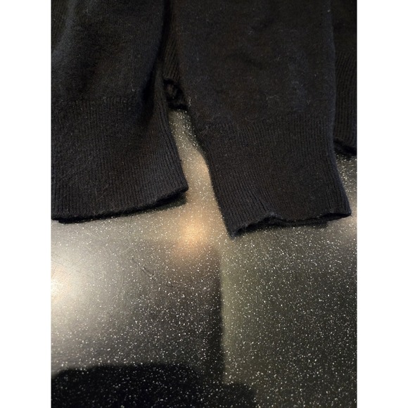 George ME Mark Eisen Black Beaded Cardigan Women's M Wool Cashmere Angora... - Picture 6 of 8